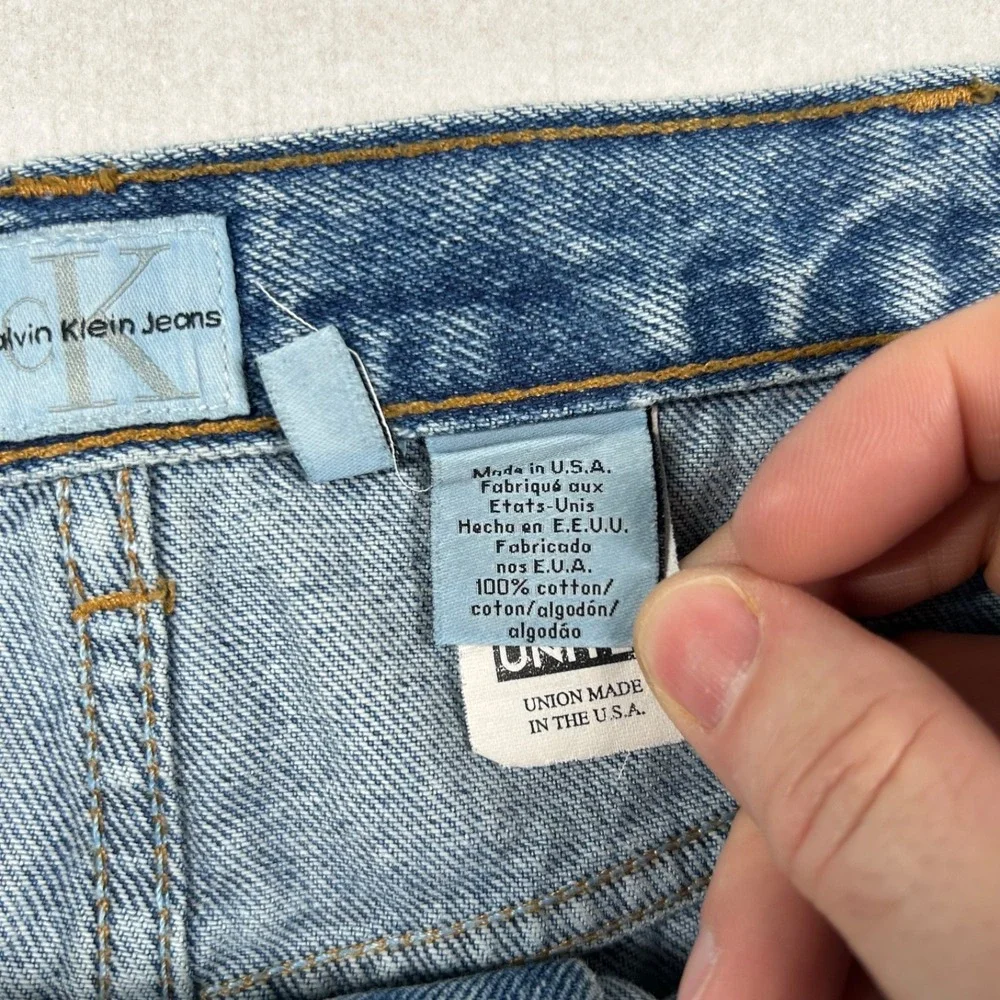 Vintage Calvin Klein Jeans Mens 38x32 fits 36x32 Relaxed 90s Baggy Easy Fit USA